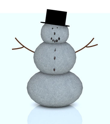 Picture of Holiday Snowman Model