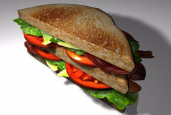 BLT Sandwich Food Model FBX Format