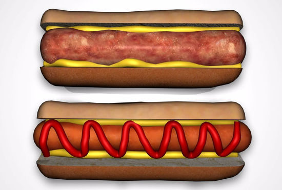 Picture of Bratwurst and Hot Dog Food Models FBX Format