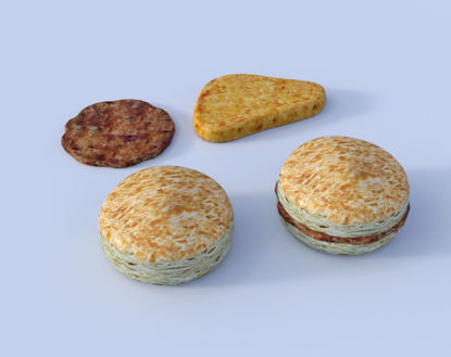 Picture of Breakfast Food Models Set 2 Poser Format