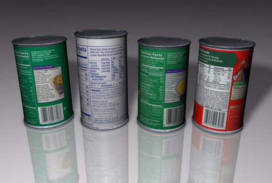 Picture of Canned Food Model Set 1 FBX Format