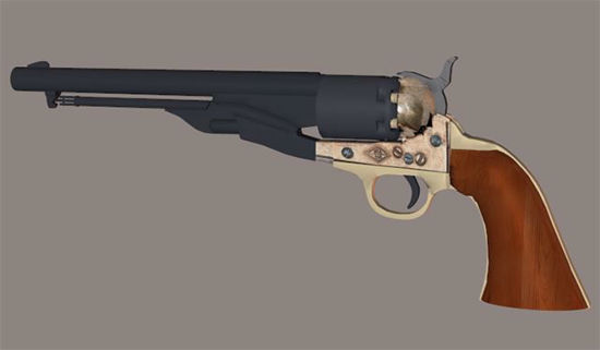 Picture of Colt Percussion Pistol Model Poser Format