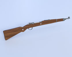 Czech Mauser VZ24 Sniper Rifle Model Poser Format