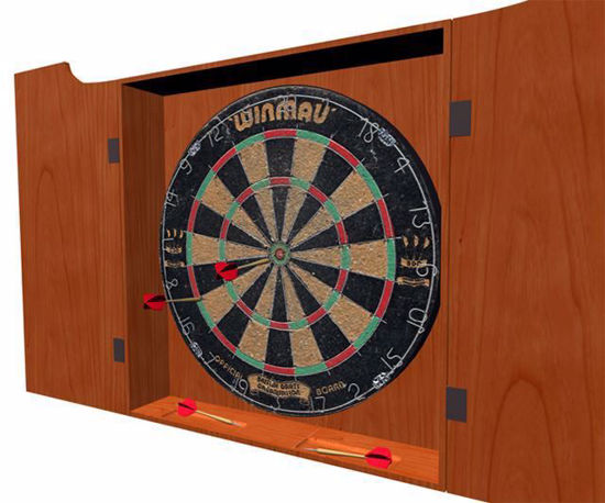 Picture of Dart Board and Darts Model Set Poser Format