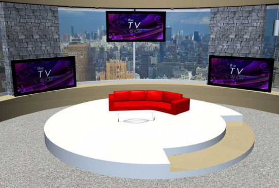 Picture of Daytime TV Talk Show Set Environment FBX Format