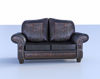 Picture of Decorative Leather Couch Model Poser Format