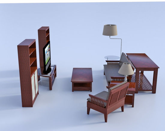 Picture of Den Furniture Model Bundle Poser Format