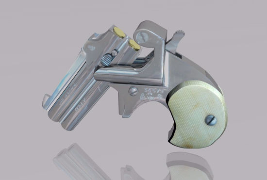 Picture of Derringer Pistol Weapon Model FBX Format