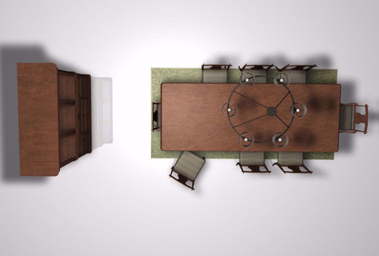 Picture of Dining Room Furniture Models FBX Format