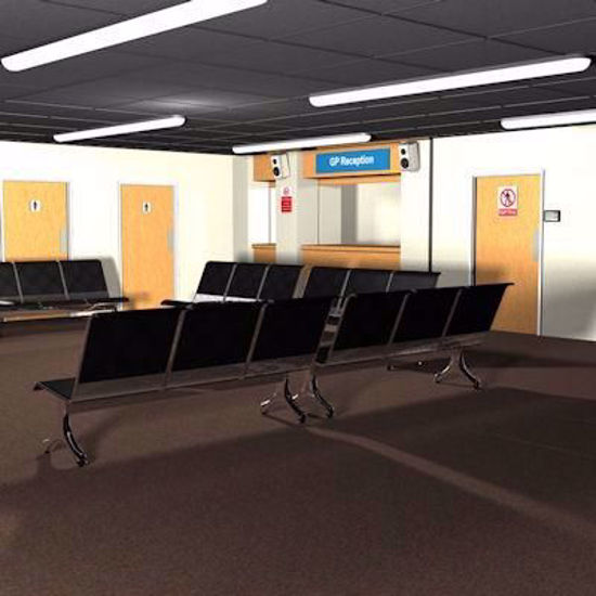 Picture of Doctors Office Reception Room Scene Poser Format