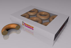 Donuts and Box Food Model FBX Format
