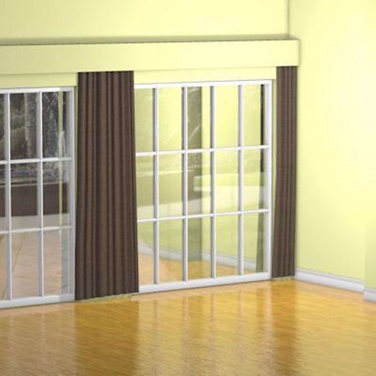 Picture of Double Window Wall Scene Poser Format