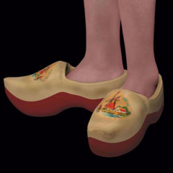 Dutch Clog Shoes for DAZ Victoria 4