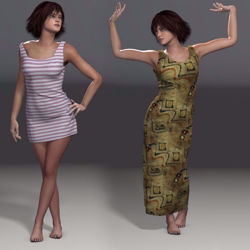 Dynamic Dress Set 1 for Smith Micro Pauline Poser Format