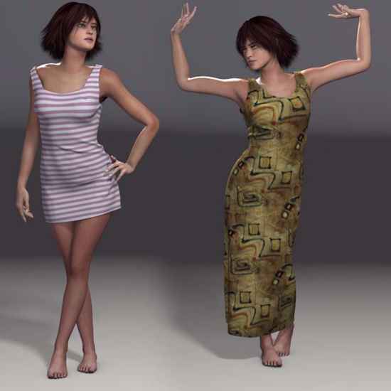 Picture of Dynamic Dress Set 1 for Smith Micro Pauline Poser Format