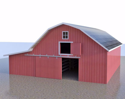 Picture of Farm Barn Building Model FBX Format