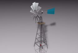 Farm Windmill Model FBX Format