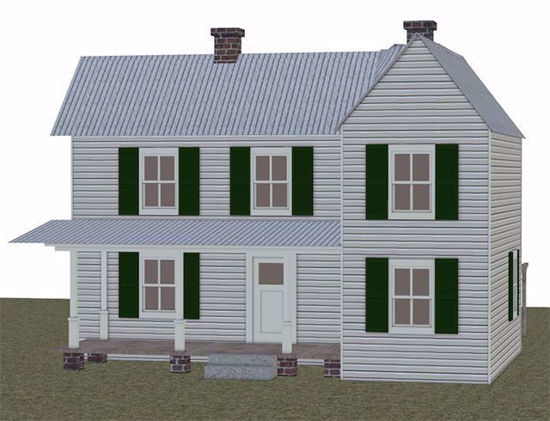 Picture of Farmhouse and Yard Model Poser Format