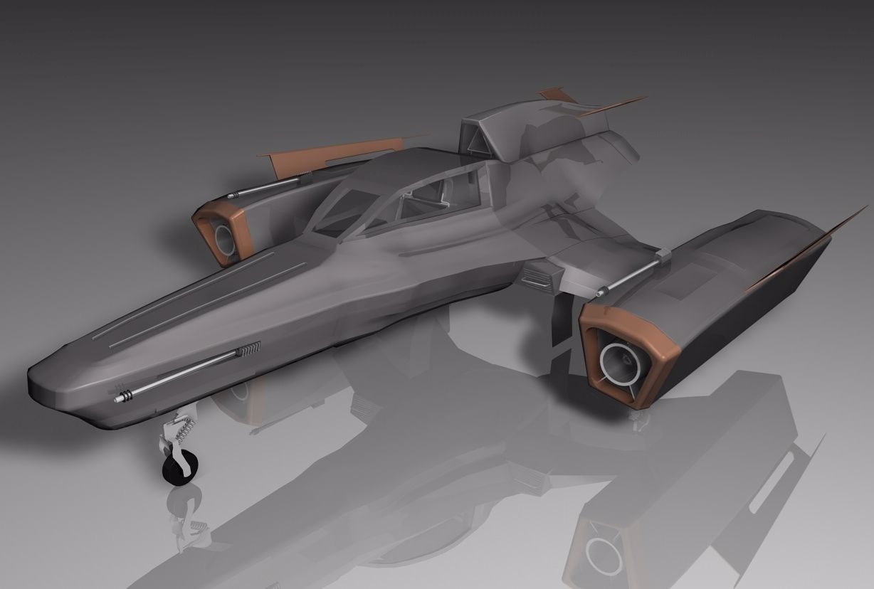 Futura Fighter Sci-Fi Aircraft Model Poser Format Daz 3D Veposerworld 3D  Model Content Store For Poser And Daz 3D Studio