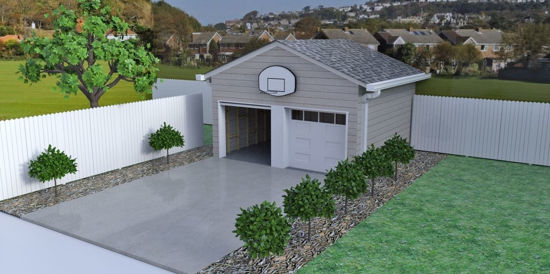 Picture of Garage and Yard Environment FBX Format