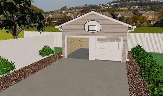 Picture of Garage and Yard Environment FBX Format