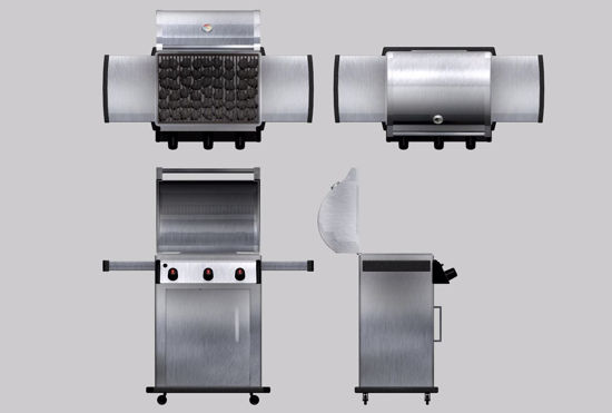 Picture of Gas Grill Mechanical Model FBX Format