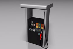 Gas Pump Fuel Dispenser Model FBX Format