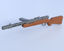 Picture of German Bergman MP35 Submachine Gun Model Poser Format