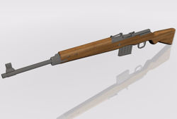 Gewehr 43 Rifle Weapon Model FBX Format