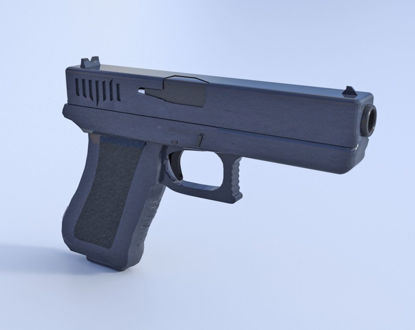 Picture of Glock 40 Caliber Pistol Model Poser Format