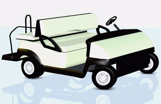 Picture of Golf Cart Model Poser Format