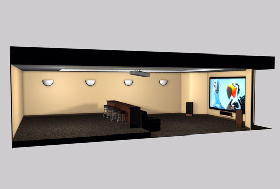 Picture of Home Media Room Environment FBX Format