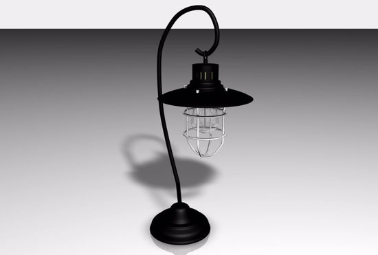Picture of Industrial Lantern Lamp Model FBX Format