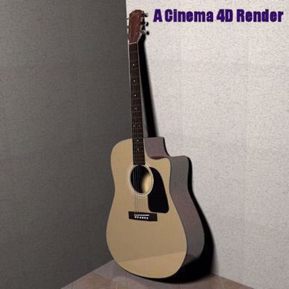 Picture of Left-Handed Dreadnought Guitar Model Poser Format