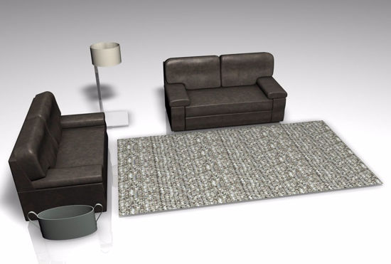 Picture of Living Room Furniture Model Set FBX Format
