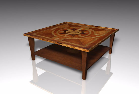 Picture of Low Den Table Furniture Model FBX Format