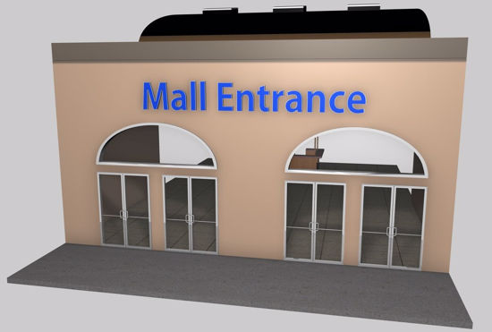 Picture of Mall Entrance Environment FBX Format