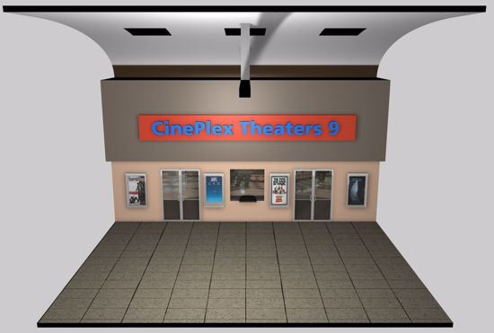 Picture of Mall Movie Theater Environment FBX Format