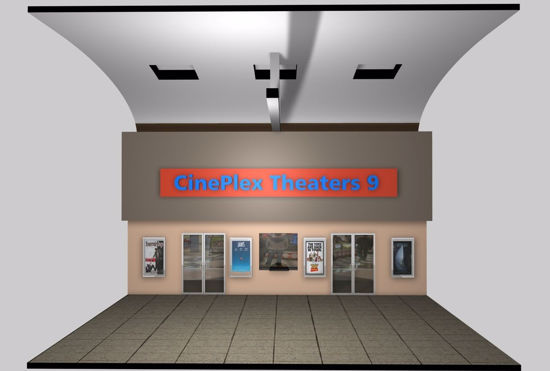 Picture of Mall Movie Theater Environment FBX Format