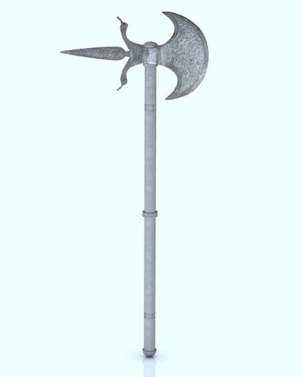 Picture of Medieval Battle Axe Model Poser Format