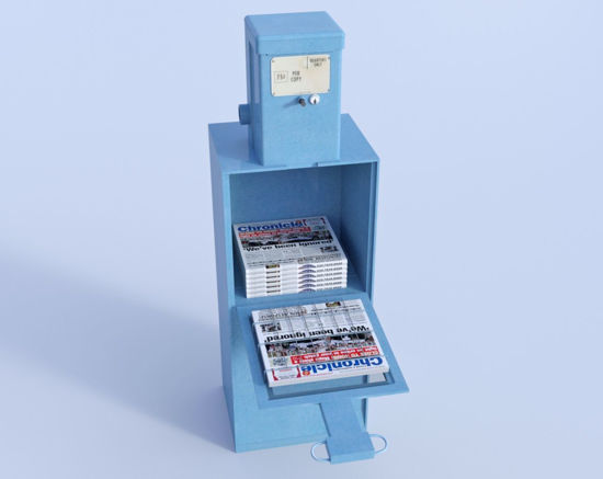 Picture of Newspaper Dispenser Model 2016 Poser Format