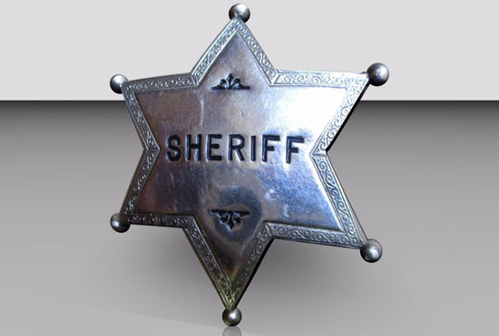 Picture of Old West Sheriff's Badge Model FBX Format