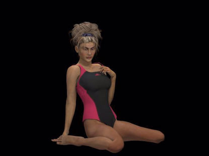 Picture of One Piece Sport Swimsuit for Hivewire3D Dawn Figure