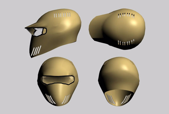 Picture of Paintball Gun and Helmet Models FBX Format