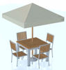 Picture of Outdoor Dining Furniture Models Poser Format