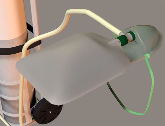 Picture of Oxygen Mask, Tank and Tubing Models Poser Format