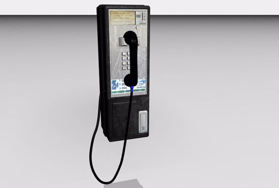 Picture of Pay Telephone Model FBX Format
