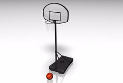 Portable Basket Ball Goal Model FBX Format