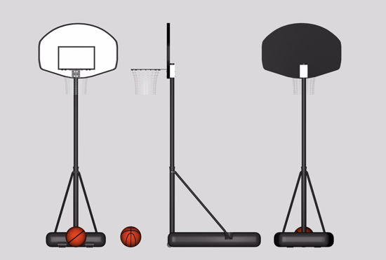 Picture of Portable Basket Ball Goal Model FBX Format
