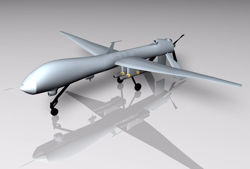 Predator UAV Drone Model FBX Format